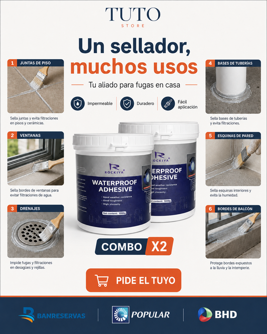Combo X2 Sellador Impermeable Invisible - Protege pisos, baños, ventanas y balcones: ¡Una barrera transparente contra el agua!